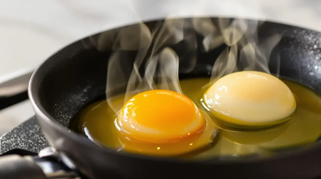 J’ai troqué l’huile et le beurre dans mes œufs frits : un plat plus léger mais tout aussi gourmand