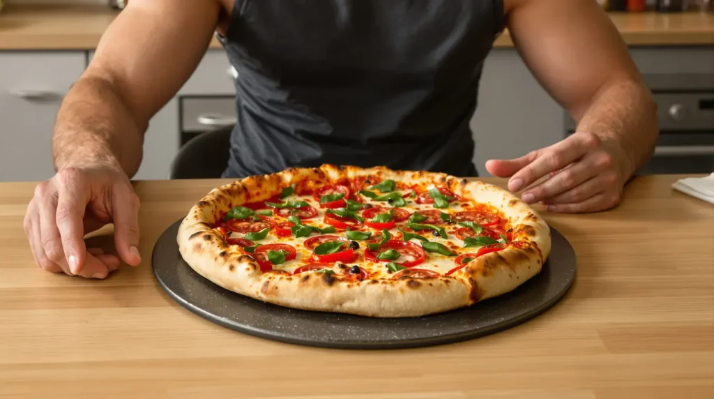 Ma pâte à pizza ne contient plus un gramme de farine et mes muscles s'en portent beaucoup mieux